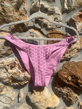 PINK x Frankie’s bikinis eyelet bikini bottom